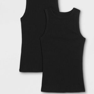 Target Brand A New Day Black Ribbed Women’s Tank Top. Size M.